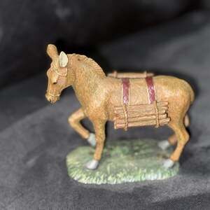Thomas Kinkade Hawthorne Village Devoted Donkey Nativity Figurine